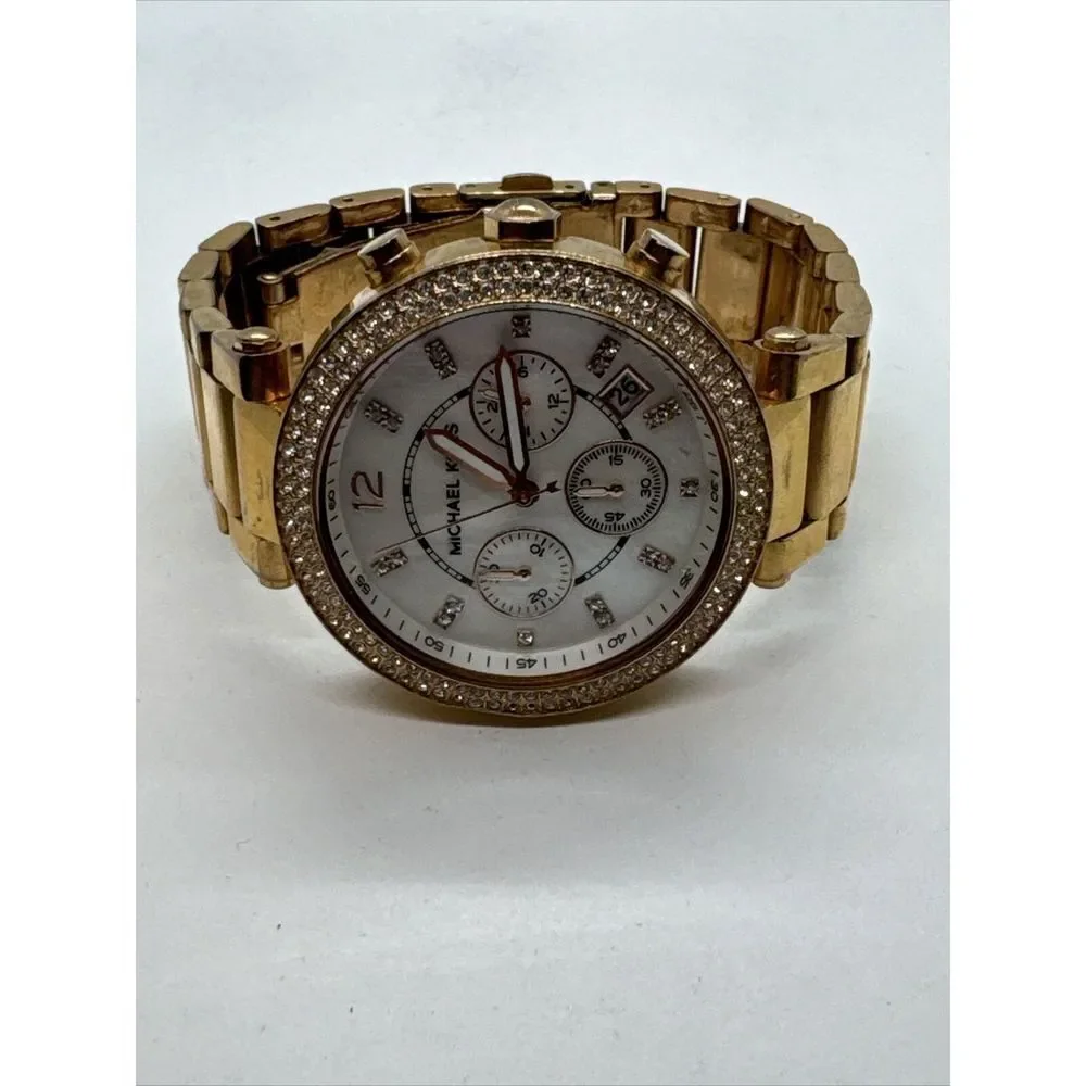 Michael Kors Parker MK5491 Women's Gold Stainless Steel Analog Dial Watch JNA410